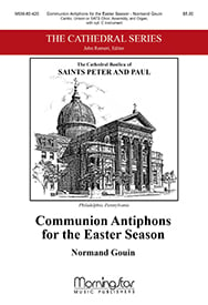 Communion Antiphons for the Easter Season SATB/Unison Choral Score cover Thumbnail